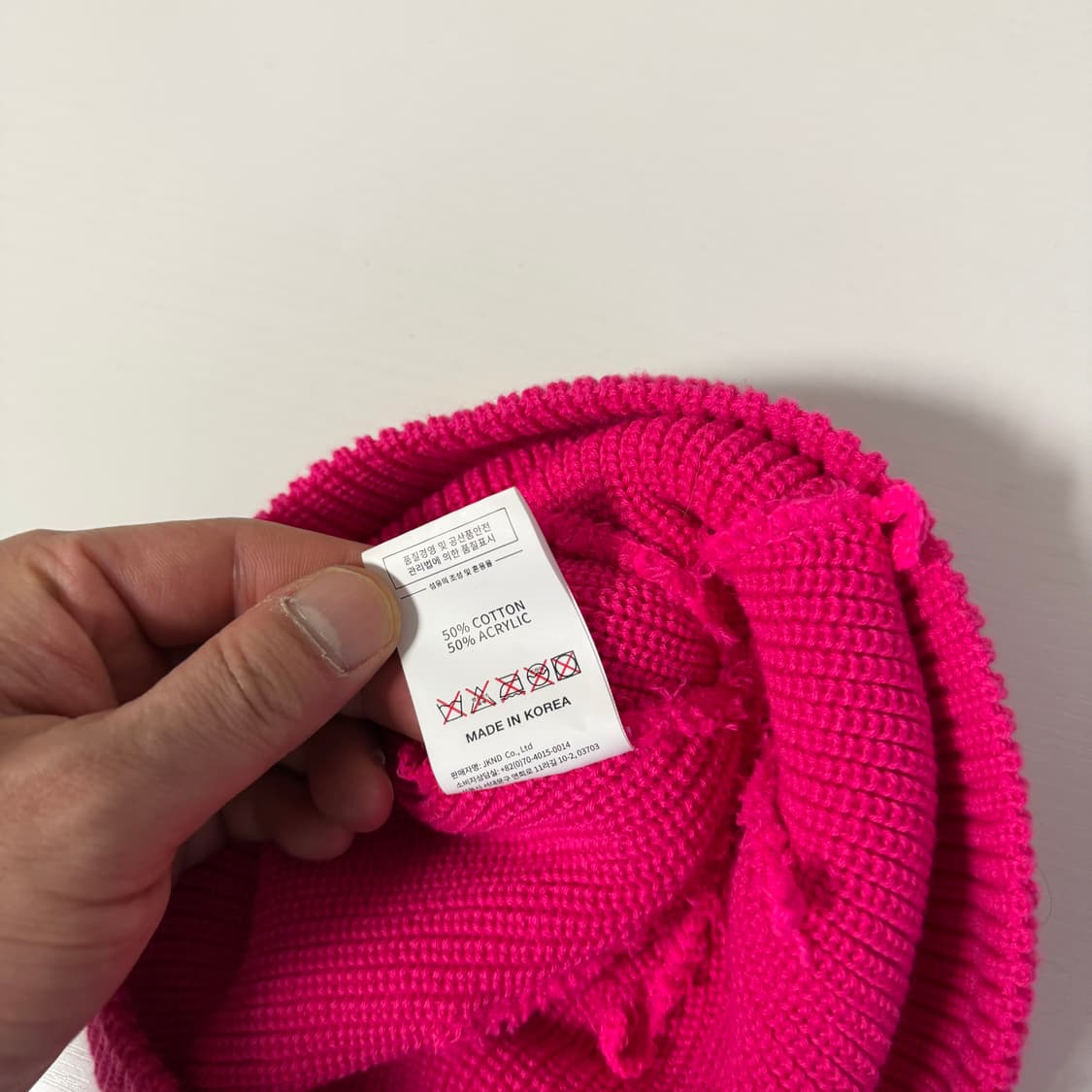 디스이즈네버댓 핑크 숏비니 상품이미지5