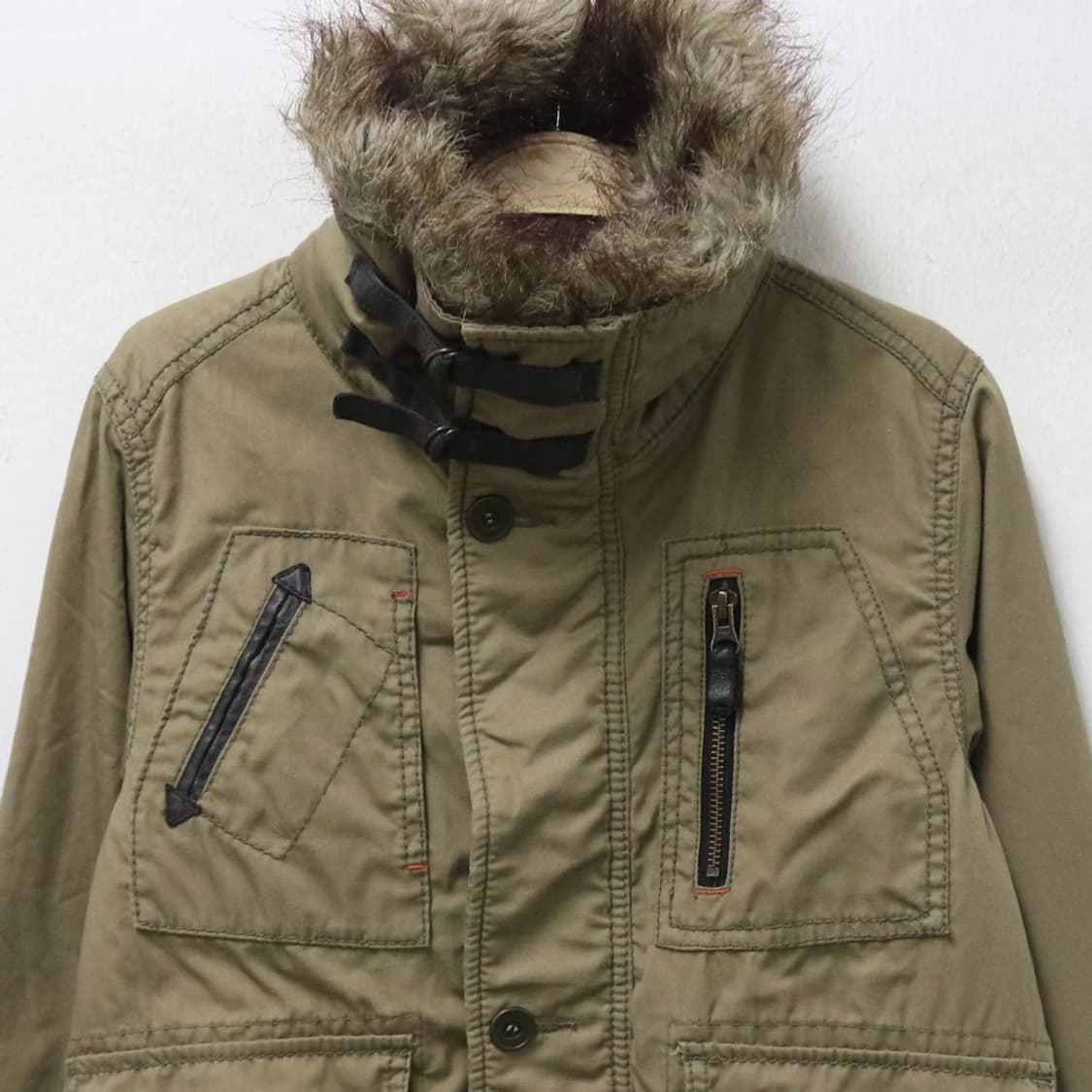 CUBE SUGAR 하이넥 퍼 야상 자켓 64199 상품이미지3