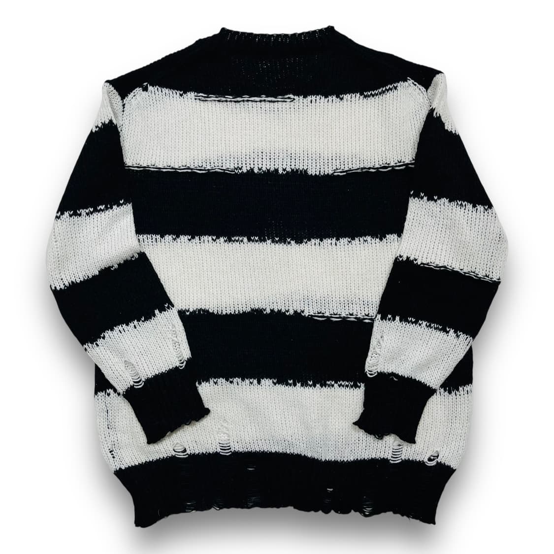 Punk hairy Damage Stripe Knitwear 상품이미지3