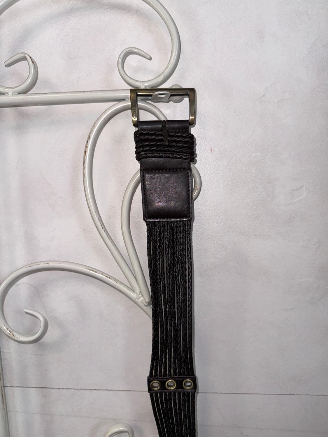 Anne Klein dark brown eyelet strap belt 상품이미지4