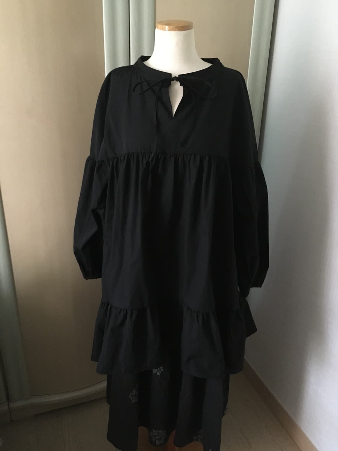 일본빈티지 꽃자수 롱스커트 그레이 하구미 상품이미지5