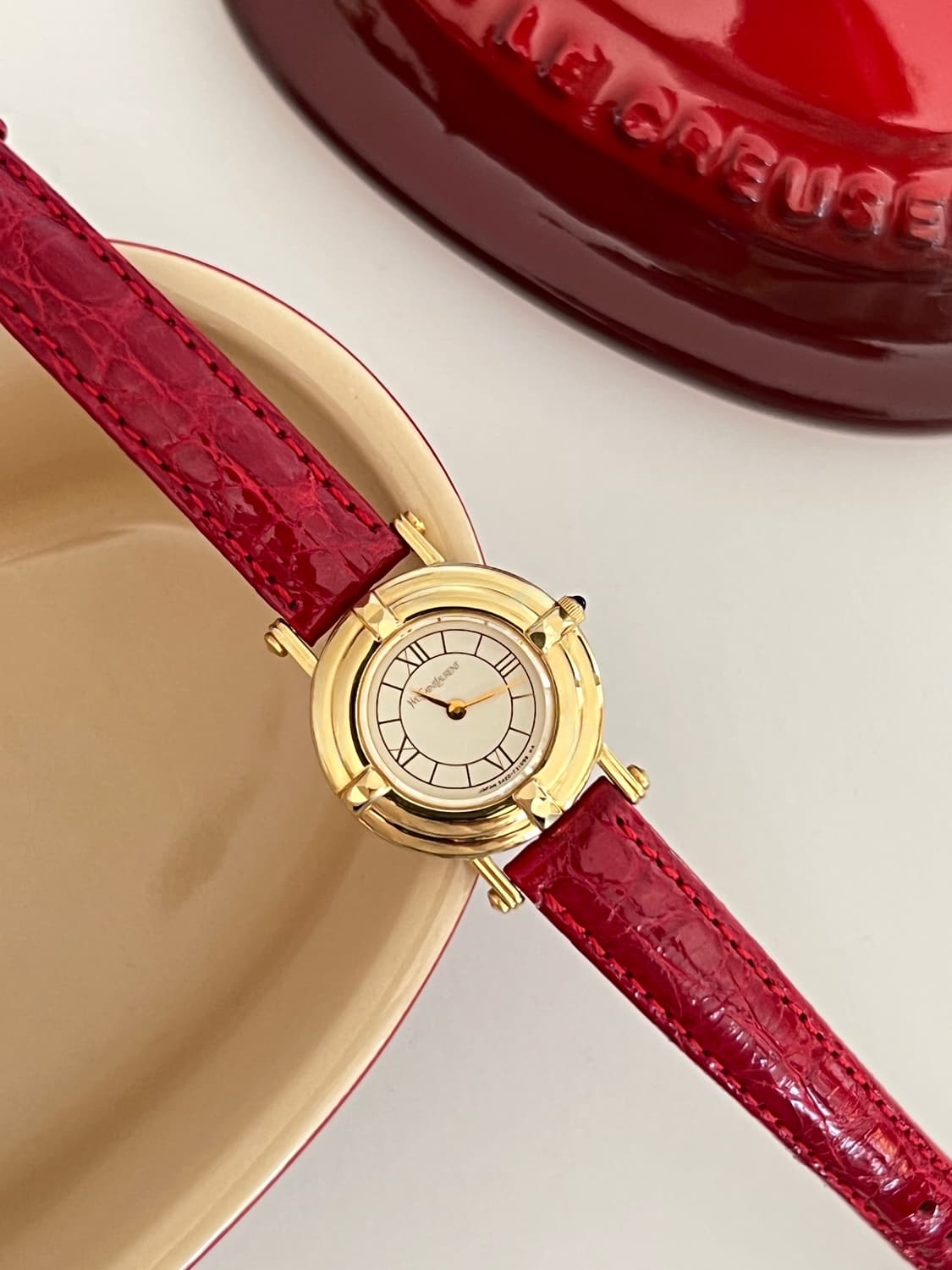 생로랑 골드 라운드 시계 / 정품감정. 케어 상품이미지2