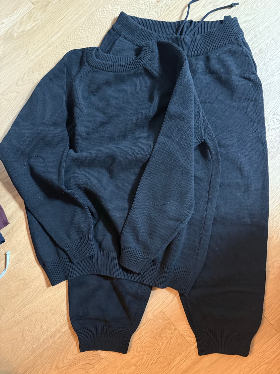 NEITHERS 니트 상하의 세트 블랙 상품이미지1