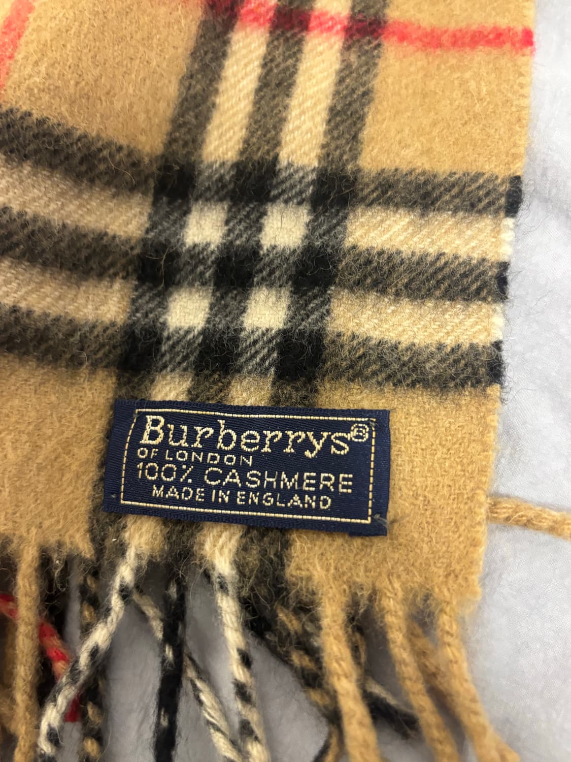 버버리 머플러 100%케시미어 급처 상품이미지4