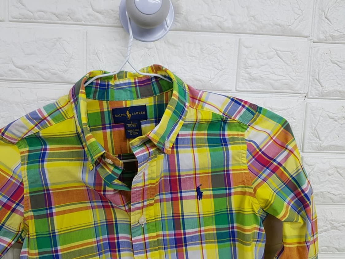 폴로 체크남방 키즈5사이즈 115/60 상품이미지2