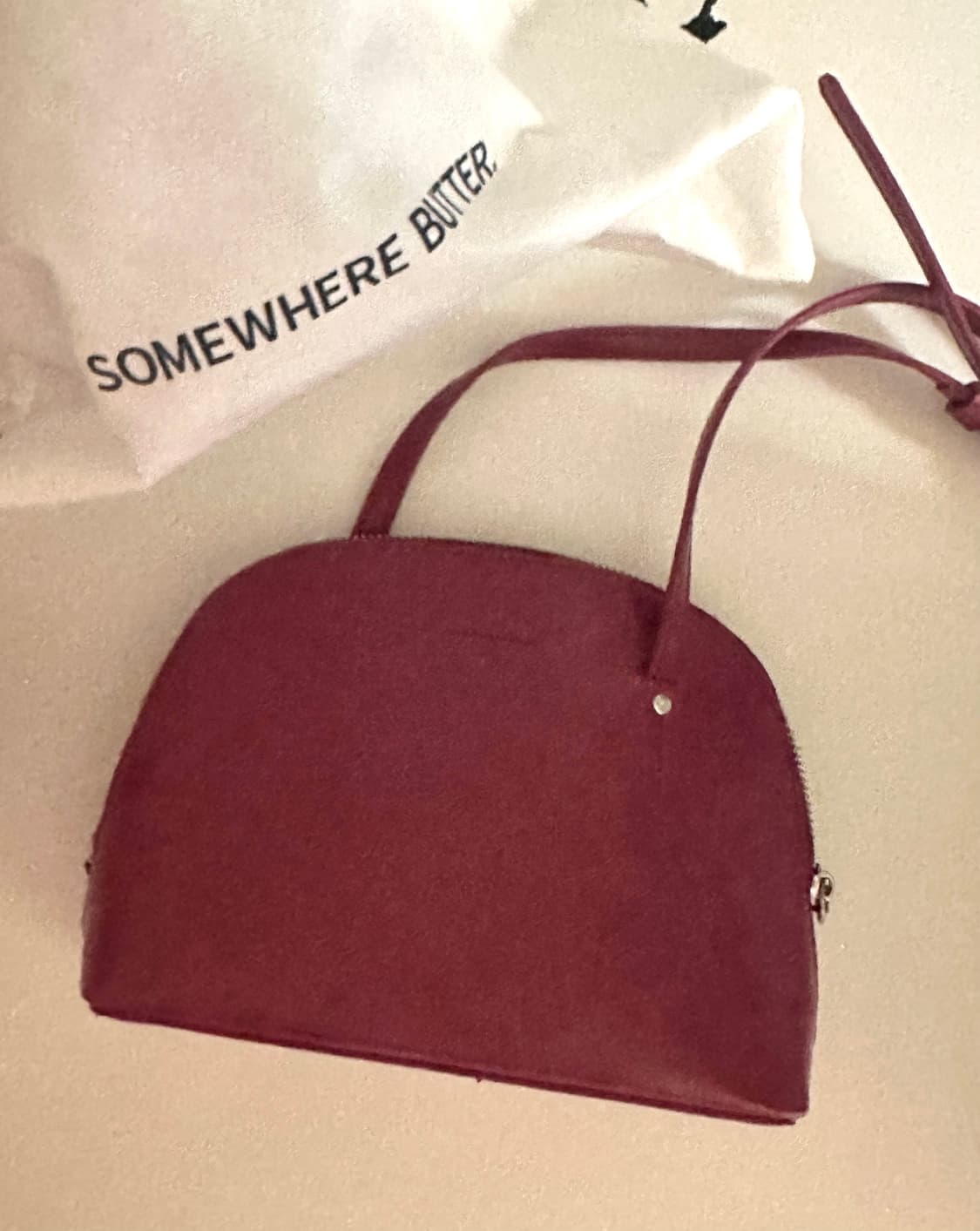 썸웨어버터 페블 pebble cross bag - grape 상품이미지3