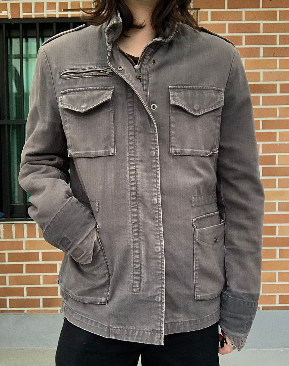 (실측 L) 타케오키쿠치 HBT 필드자켓 상품이미지2