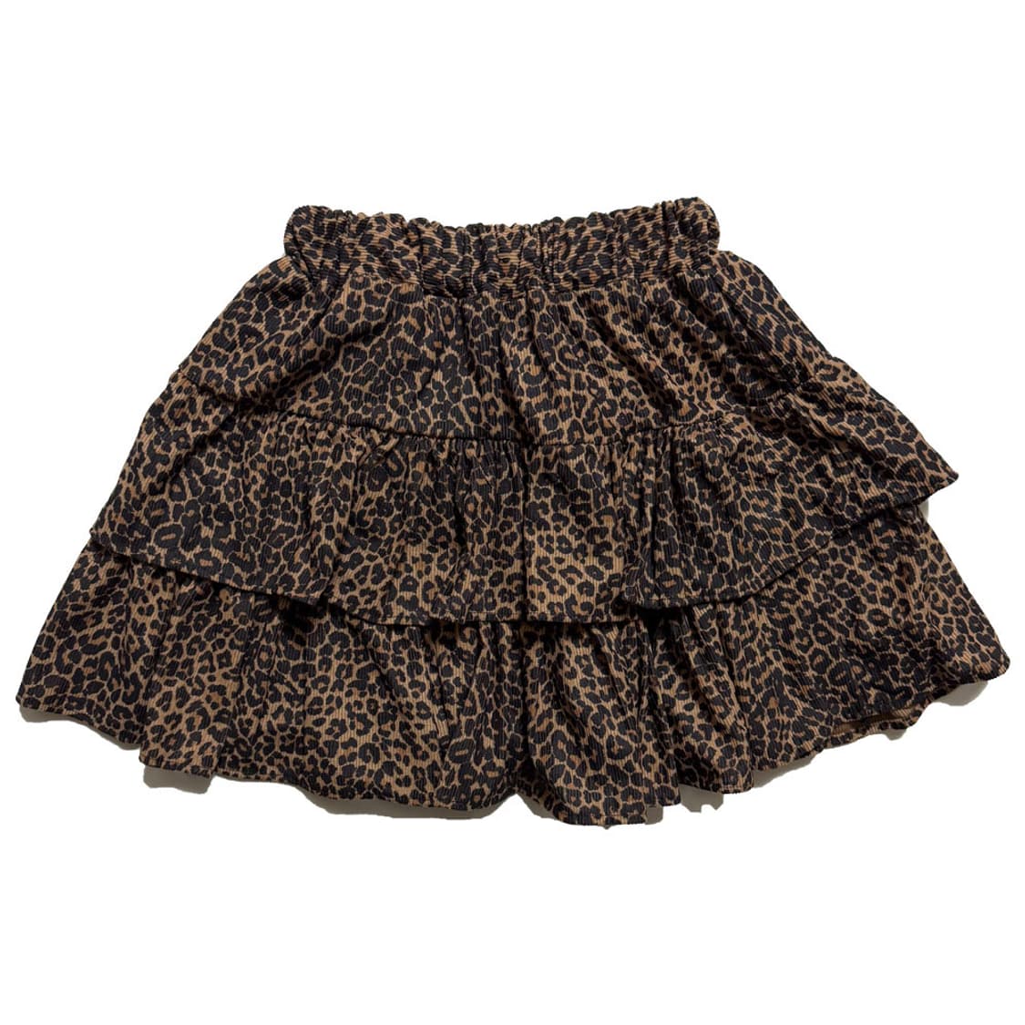 새상품 여자 코듀로이 호피 캉캉 스커트 (브라운) 상품이미지1