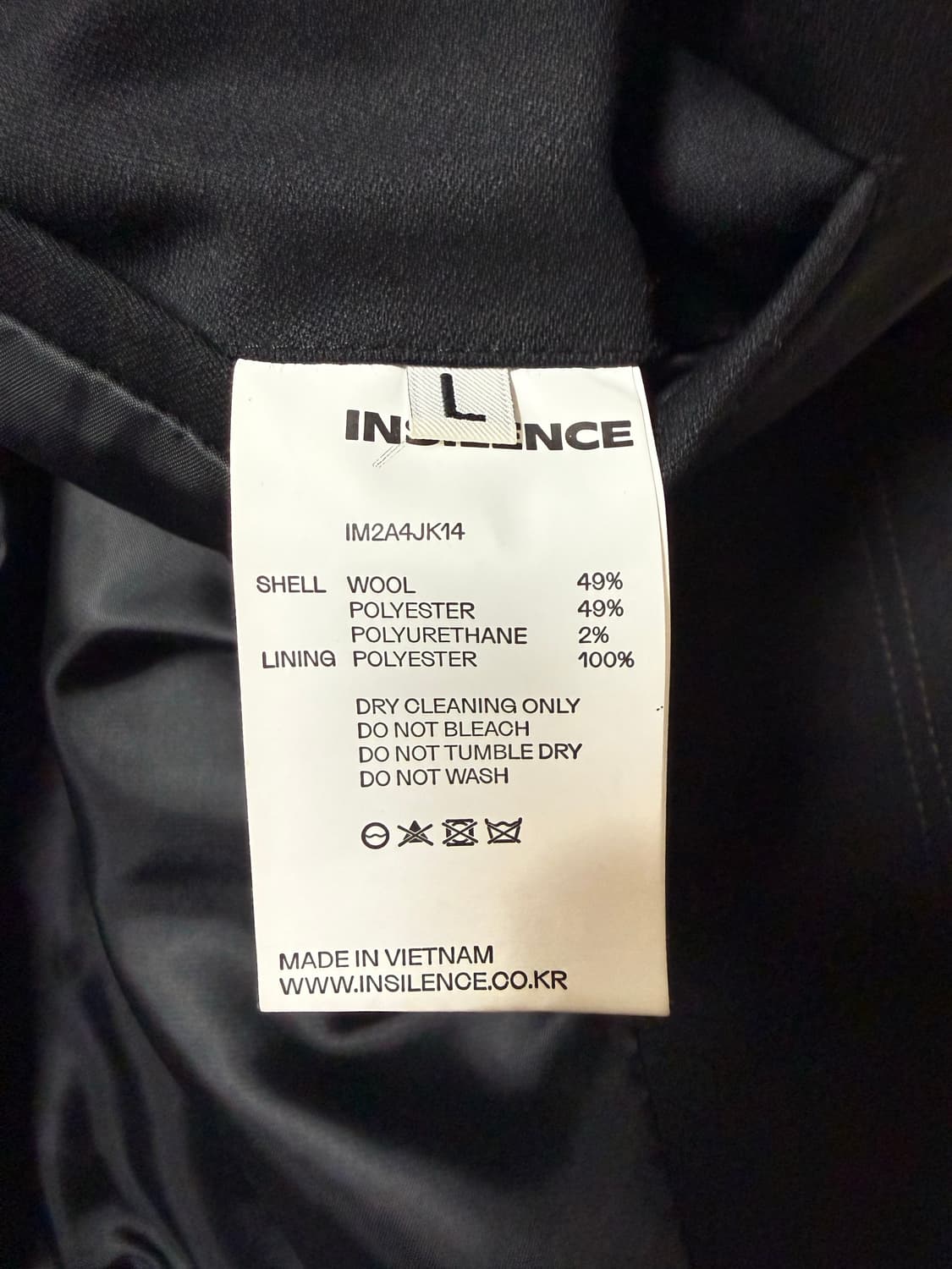 [L]인사일런스 포인티드 칼라 울 자켓 상품이미지2