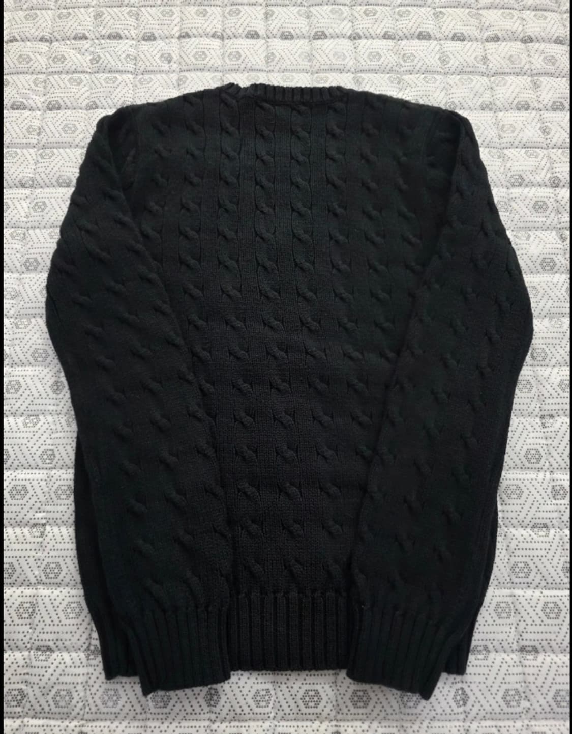 폴로 V넥 꽈배기 니트 ~55 상품이미지5