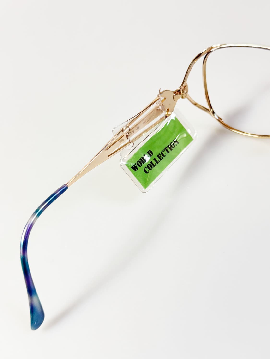 90s WORLD COLLECTION 골드 슬림 스퀘어 빈티지 안경 상품이미지8