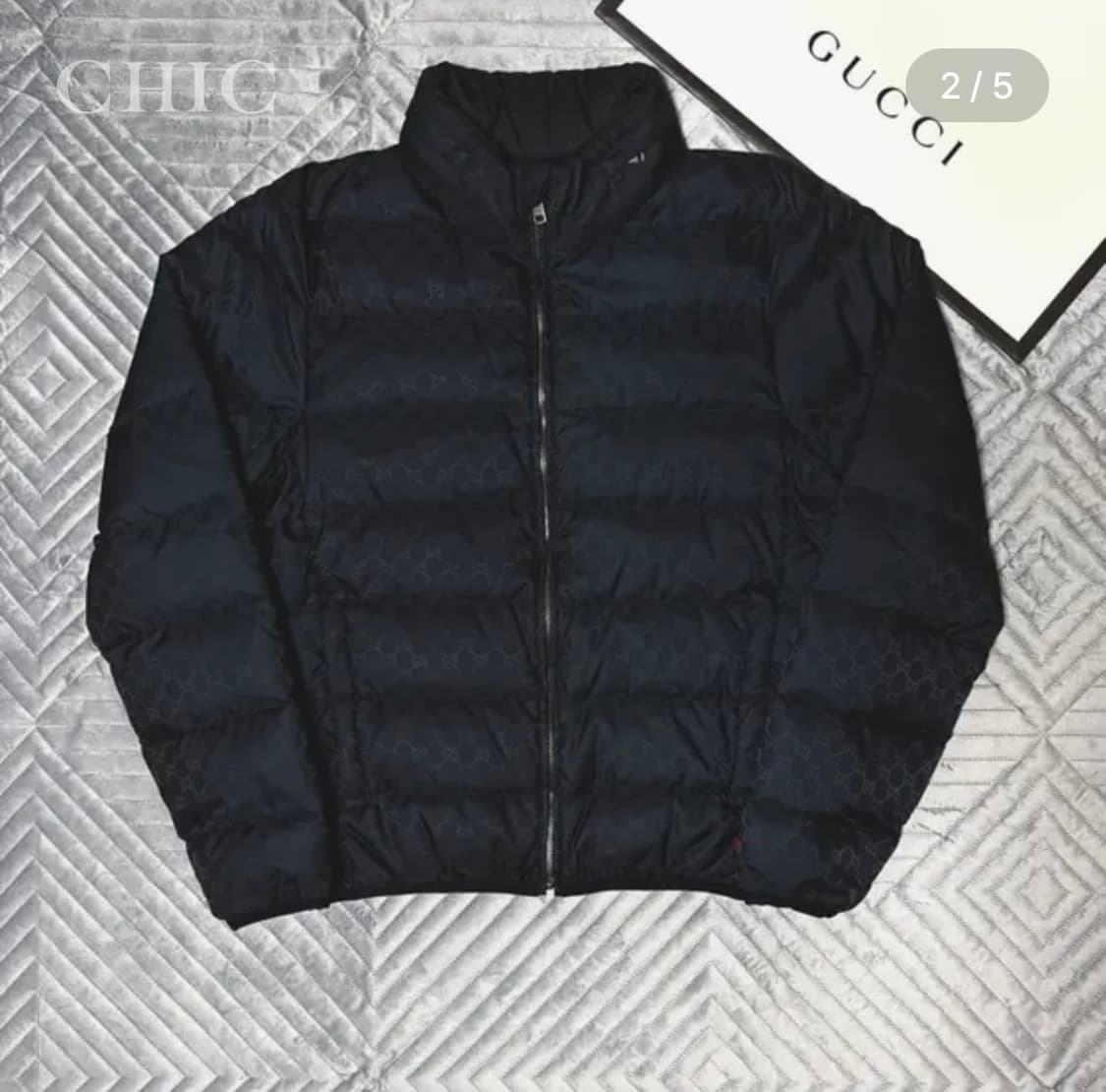 구찌 나일론 GG 수프림 캔버스 패딩 (블랙, 한정판) 상품이미지2