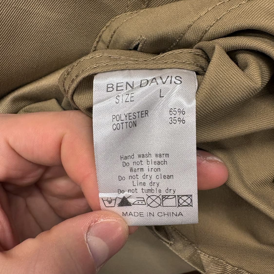 밴 데이비스 덕 캔버스 엠브로이드 패치 코튼 워크셔츠 N652 상품이미지9