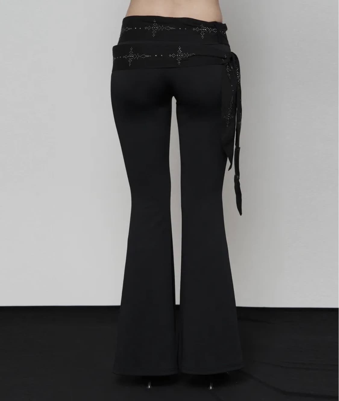 에트오소메 웨스턴 롱 벨트 레깅스 부츠컷 팬츠 western belt 상품이미지3