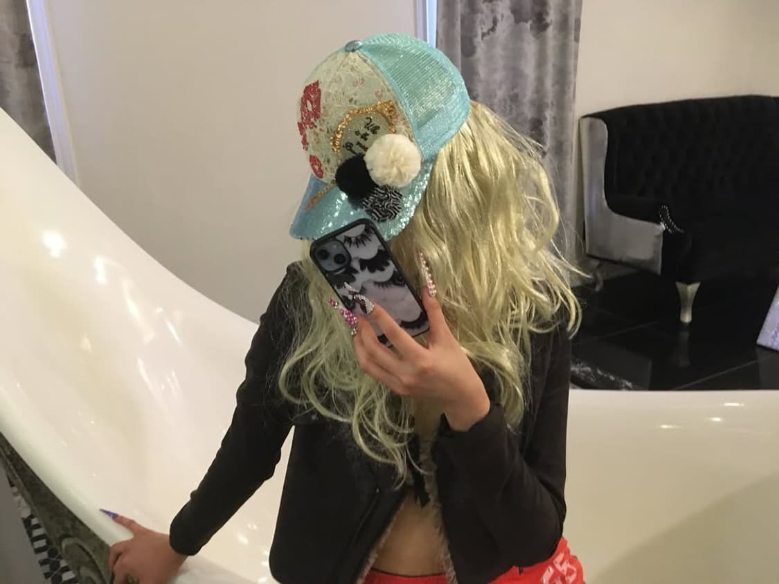 GIRLY Spangle Cap(Blue) 상품이미지6