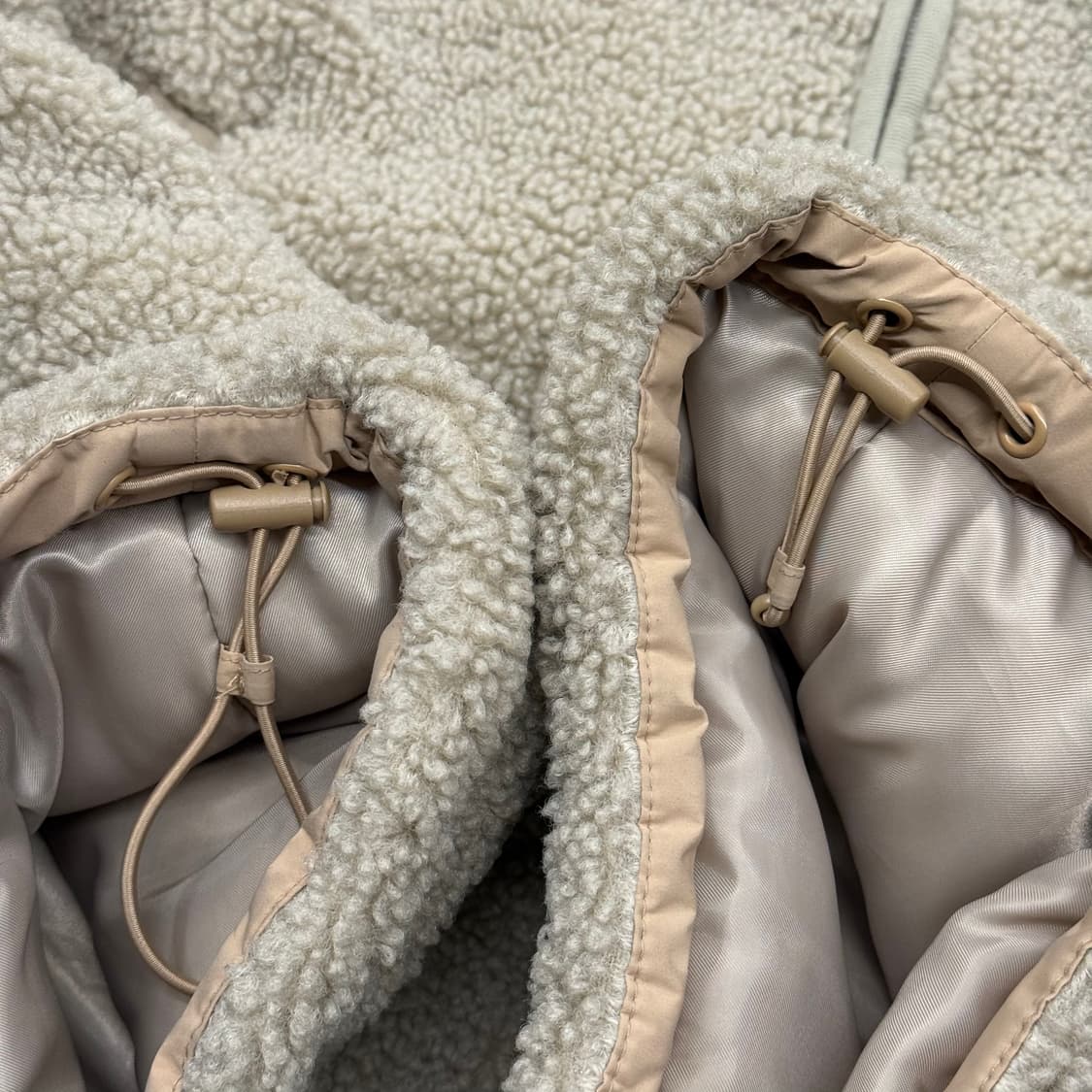 [정품/100] 몽벨 뽀글이 플리스 자켓 아이보리 b15 상품이미지9