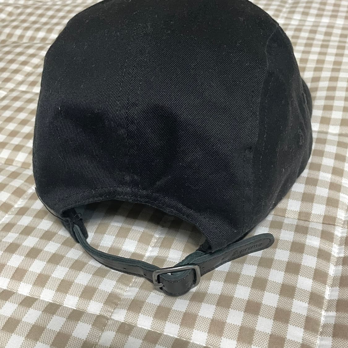 24FW 슈프림 워시드 치노 트윌 캠프캡 블랙 상품이미지2