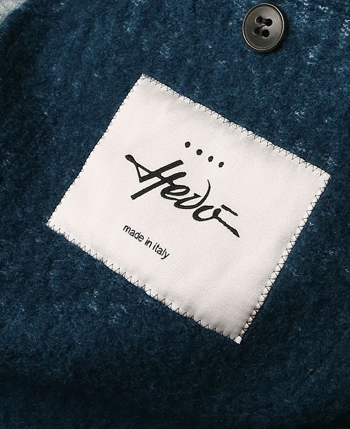 헤보 [Hevo] 청록 코튼 라나 버진 울 이태리 더블 코트 상품이미지7