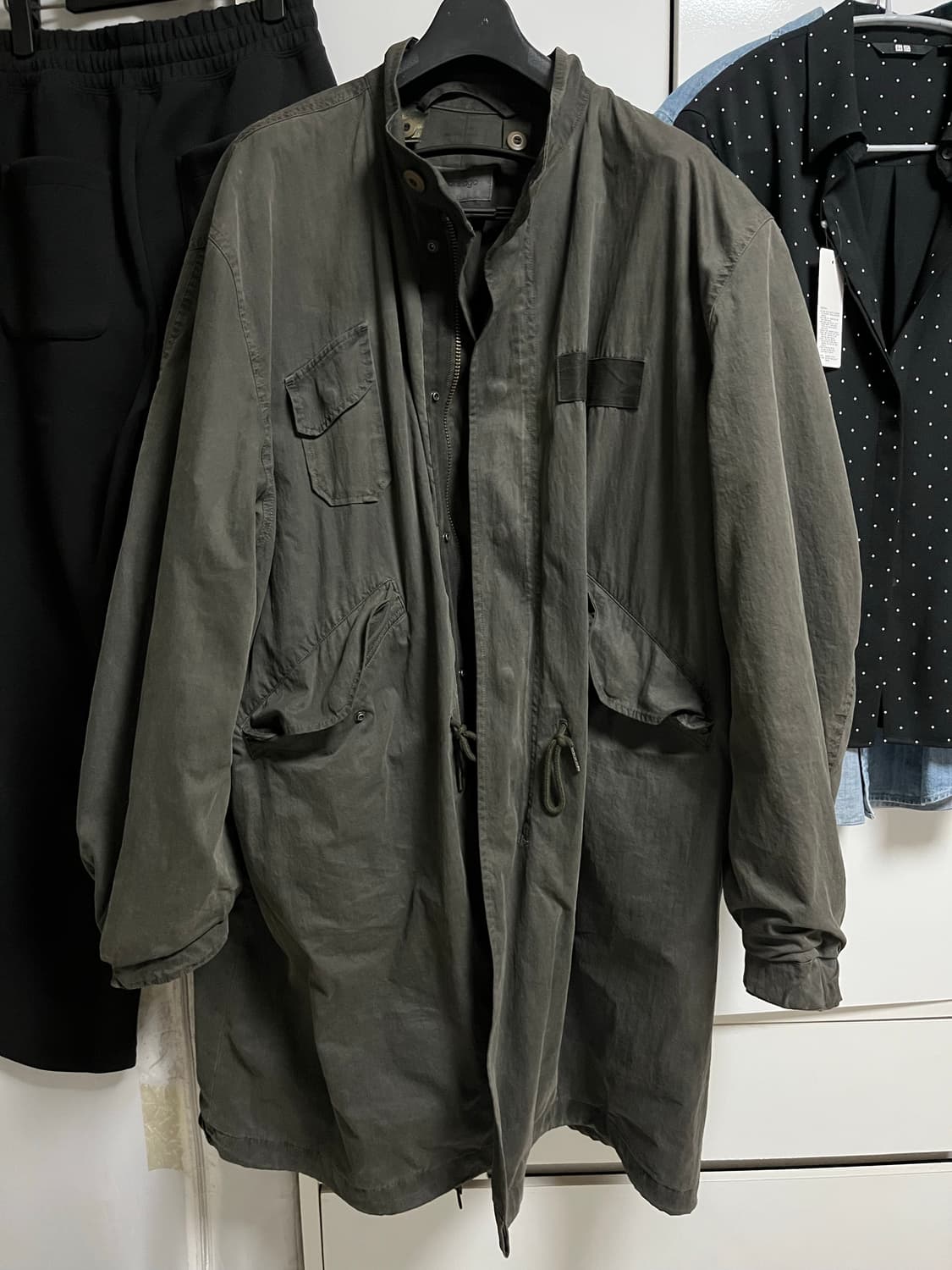 이얼즈어고 랜드파카 카키색 L사이즈 상품이미지2