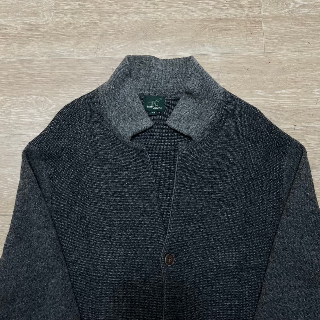 헨리코튼 여성 골프웨어 카라 니트 가디건 [그레이] XL/105 상품이미지2