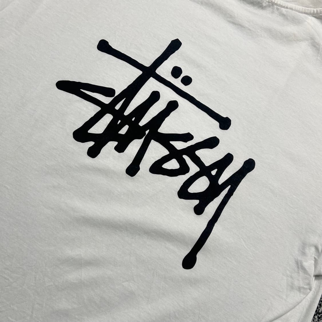 스투시 빅로고 화이트 반팔티 상품이미지6