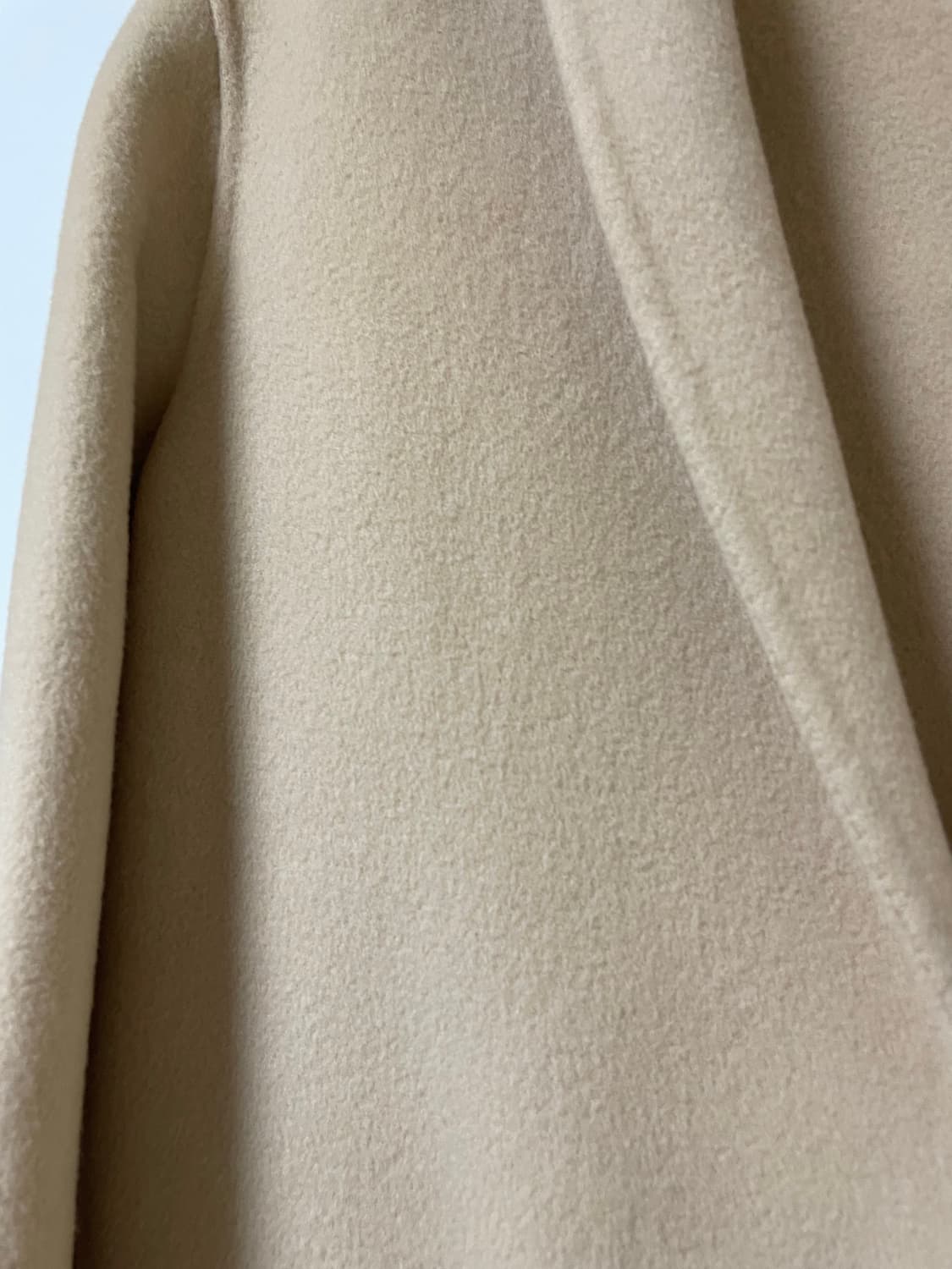 핸드메이드 연베이지 간절기 울코트 여성용 모직 일자핏 상품이미지2