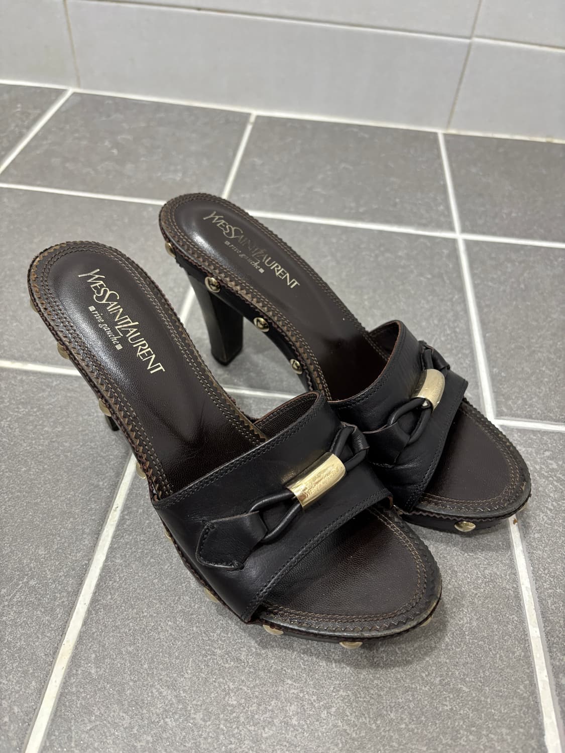 정품) 생로랑 뮬 상품이미지7