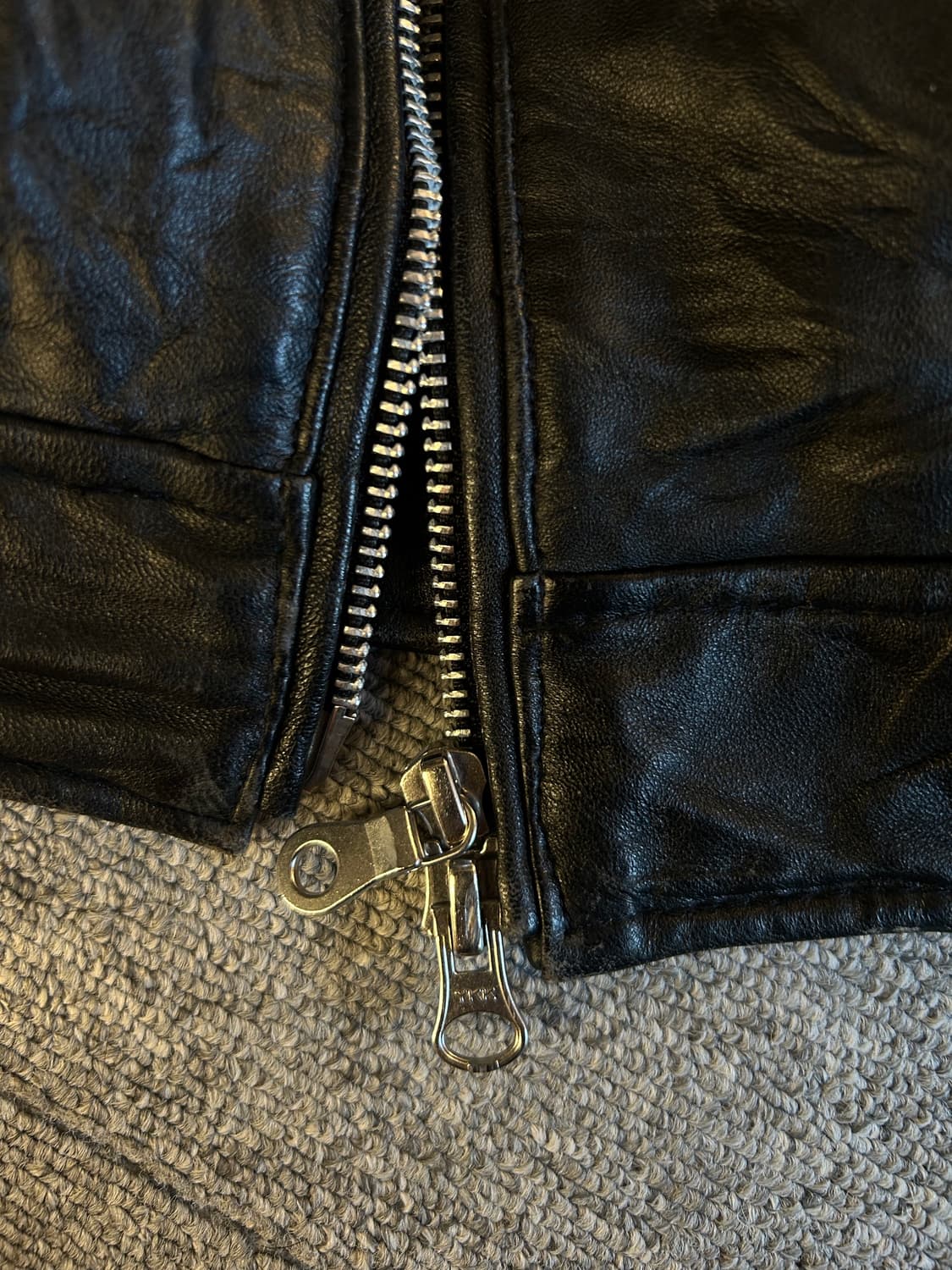 MICHEL KLEIN homme 리얼 레더 바이커 재킷 (사이즈 46) 상품이미지4