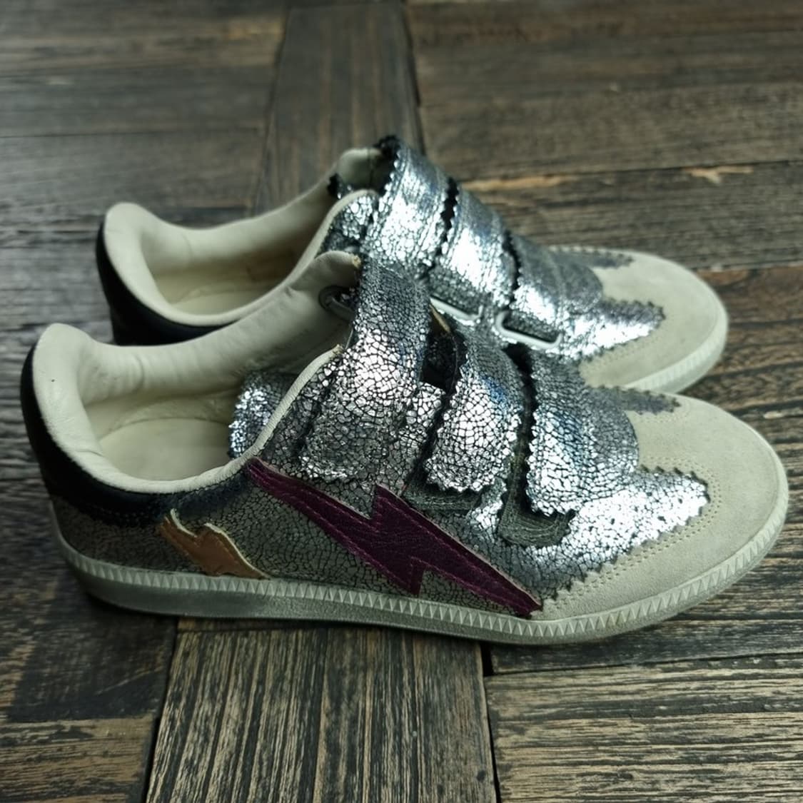 [이자벨마랑] 벨크로 실버 스니커즈 P01583 상품이미지3