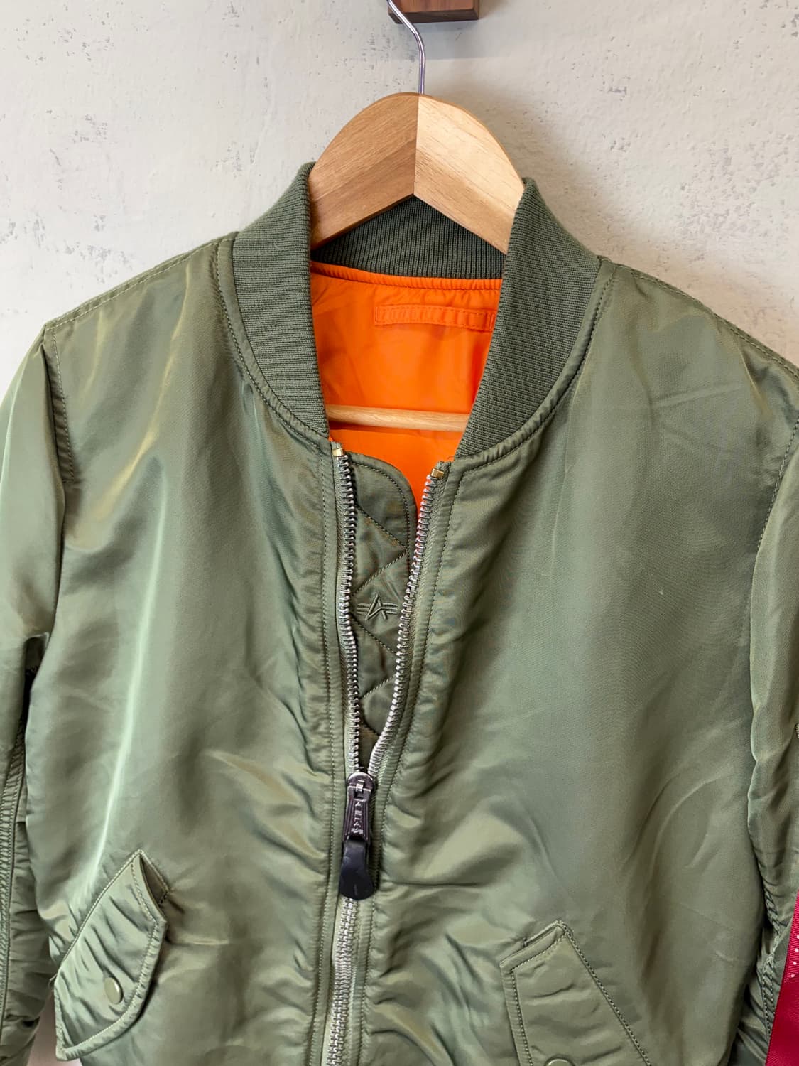 알파인더스트리 MA-1 봄버 자켓 카키 상품이미지6