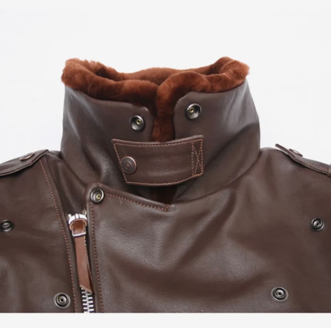 디이프바인 소가죽 무스탕자켓 상품이미지4