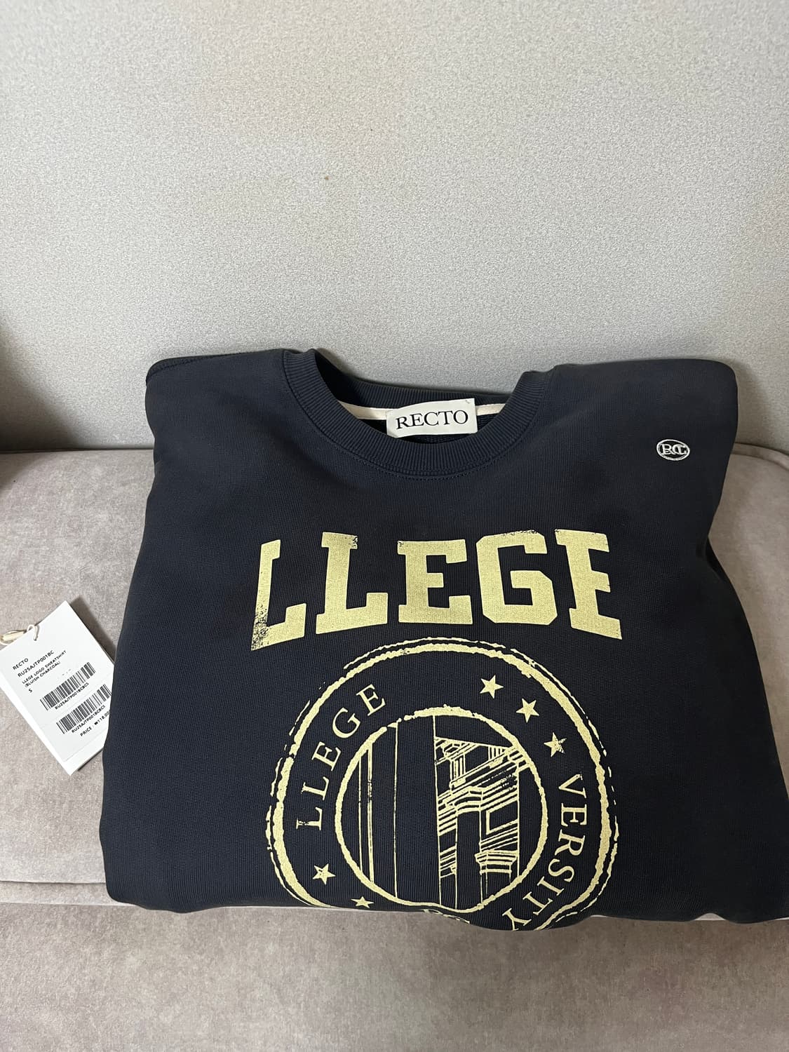 렉토 LLEGE LOGO SWEATSHIRT 맨투맨 상품이미지4