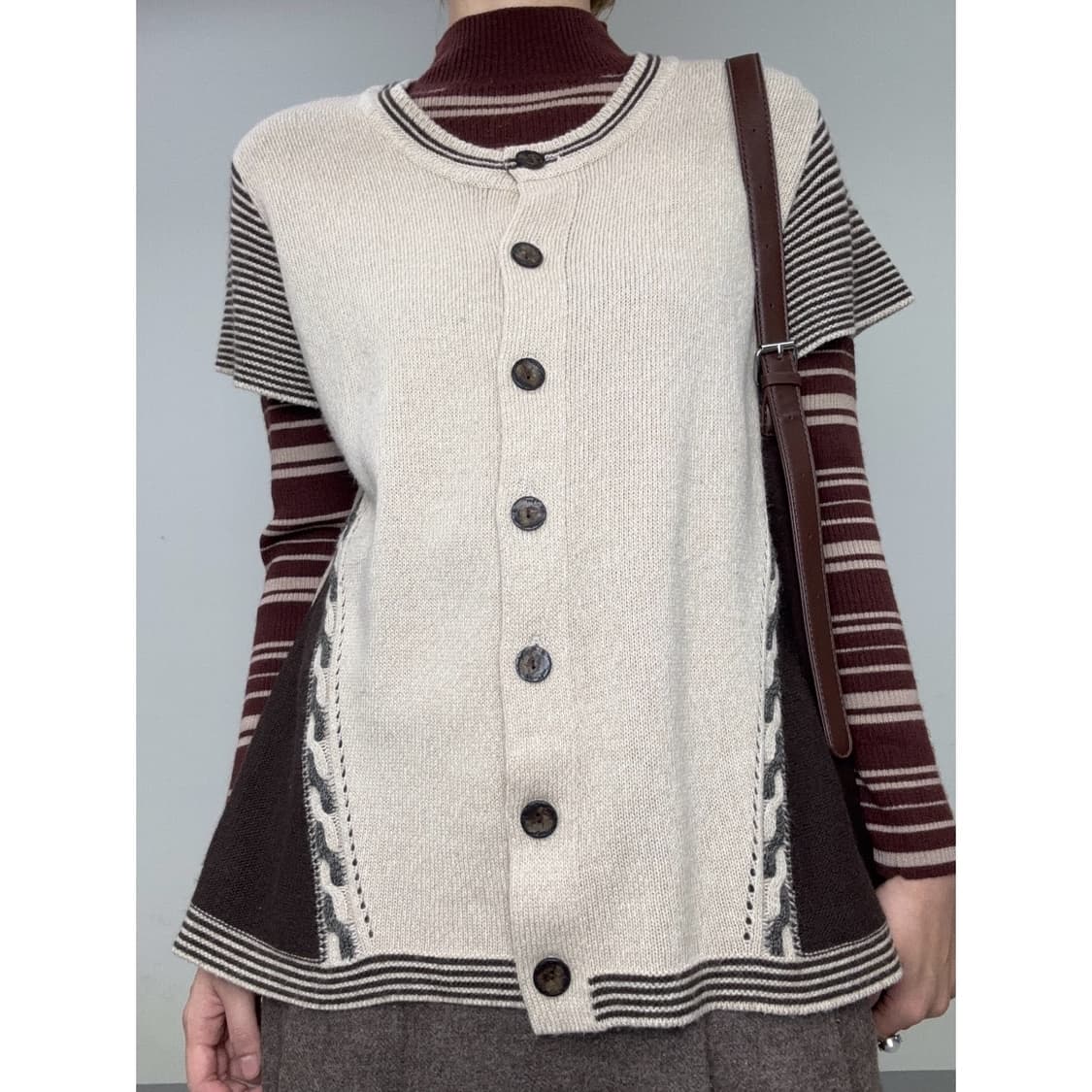 빈티지 브라운 롱슬리브 이너 상품이미지5