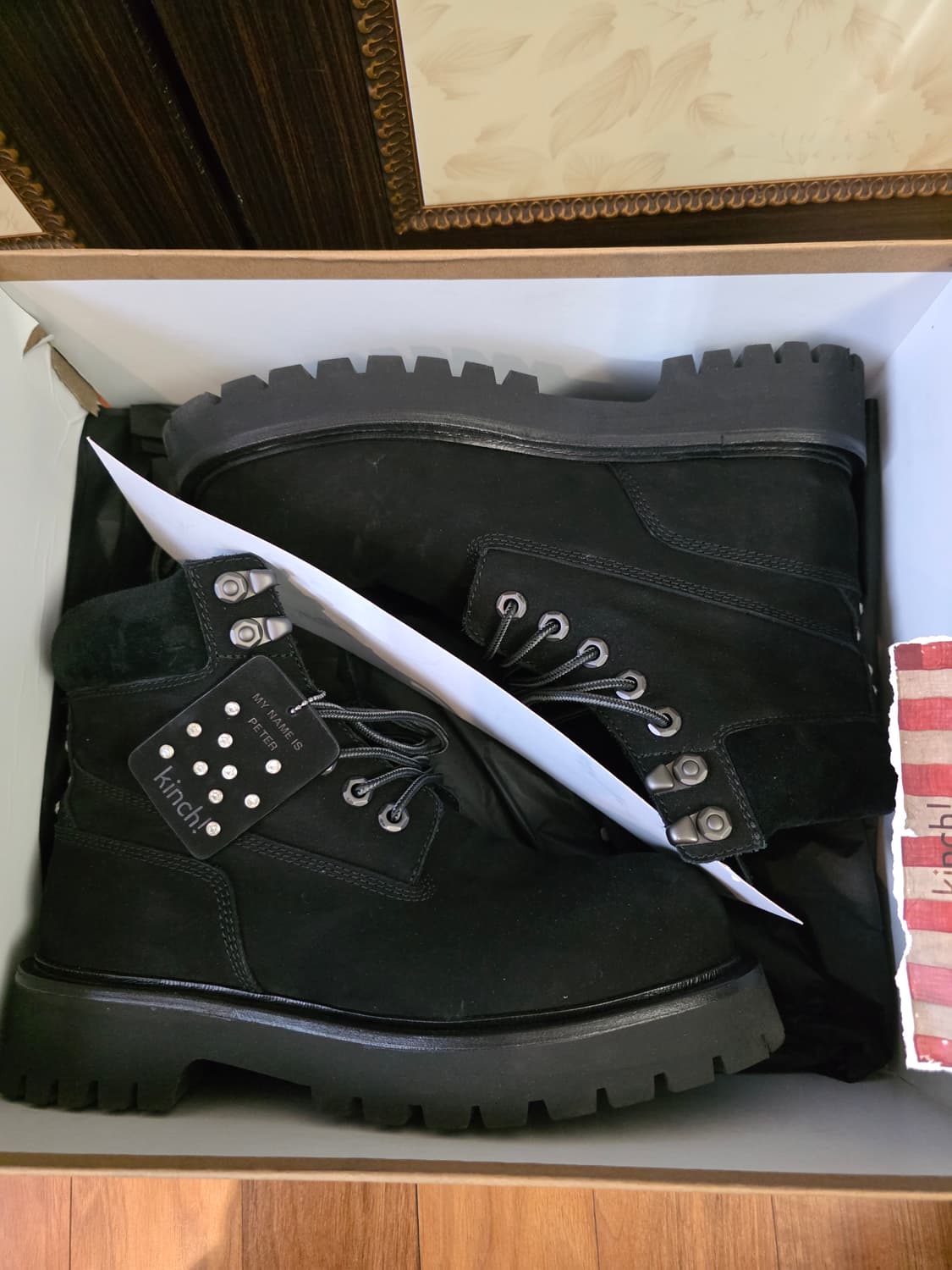 킨치x마넴피 블랙 부츠 260 상품이미지2