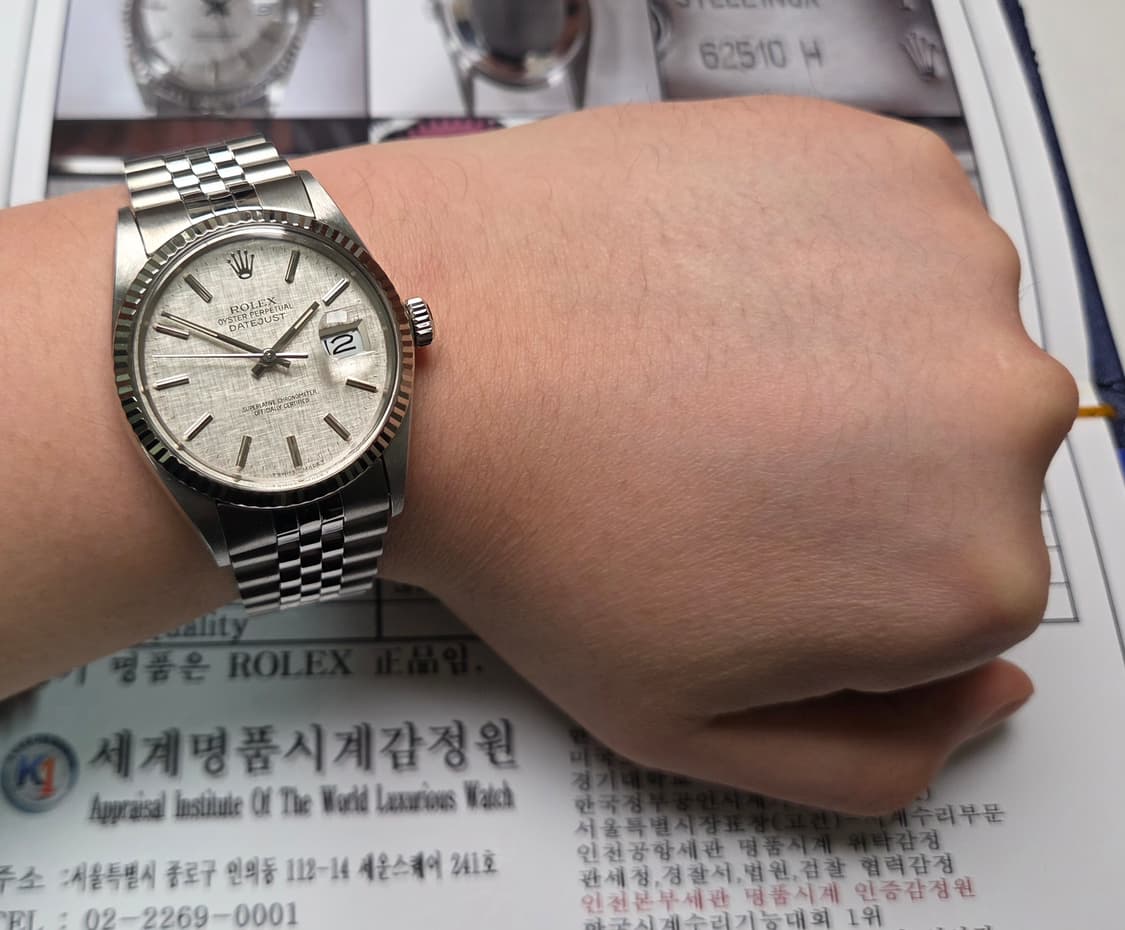 빈티지 롤렉스 데이저스트 16014 실버 보카시 상태최상 쥬빌리줄 ver 상품이미지8