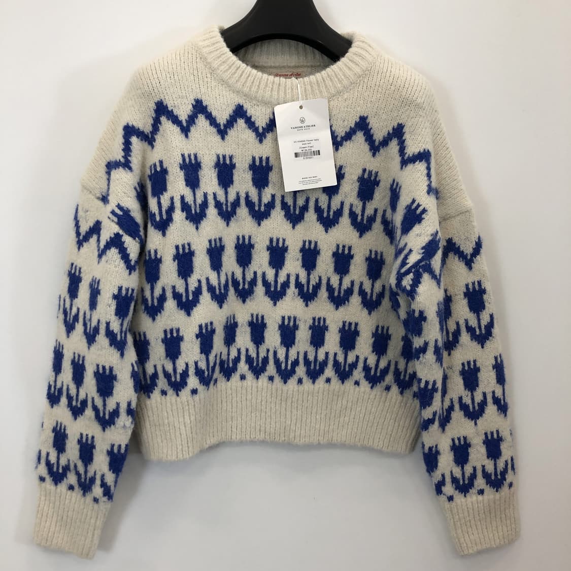 반원아틀리에(새상품) 플로럴 헤어리 오버니트 FREE 택가 138,000 상품이미지1