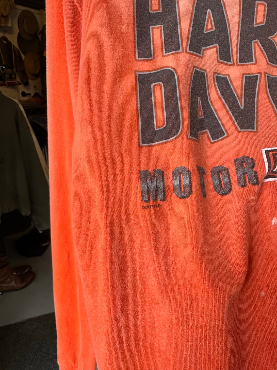 힐리데이비슨 페이드 프린팅 롱슬리브 티셔츠 상품이미지8