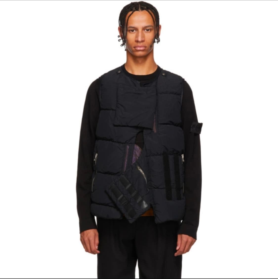 스톤아일랜드 쉐도우 18fw 나슬란 패딩 베스트 블랙 L 상품이미지1