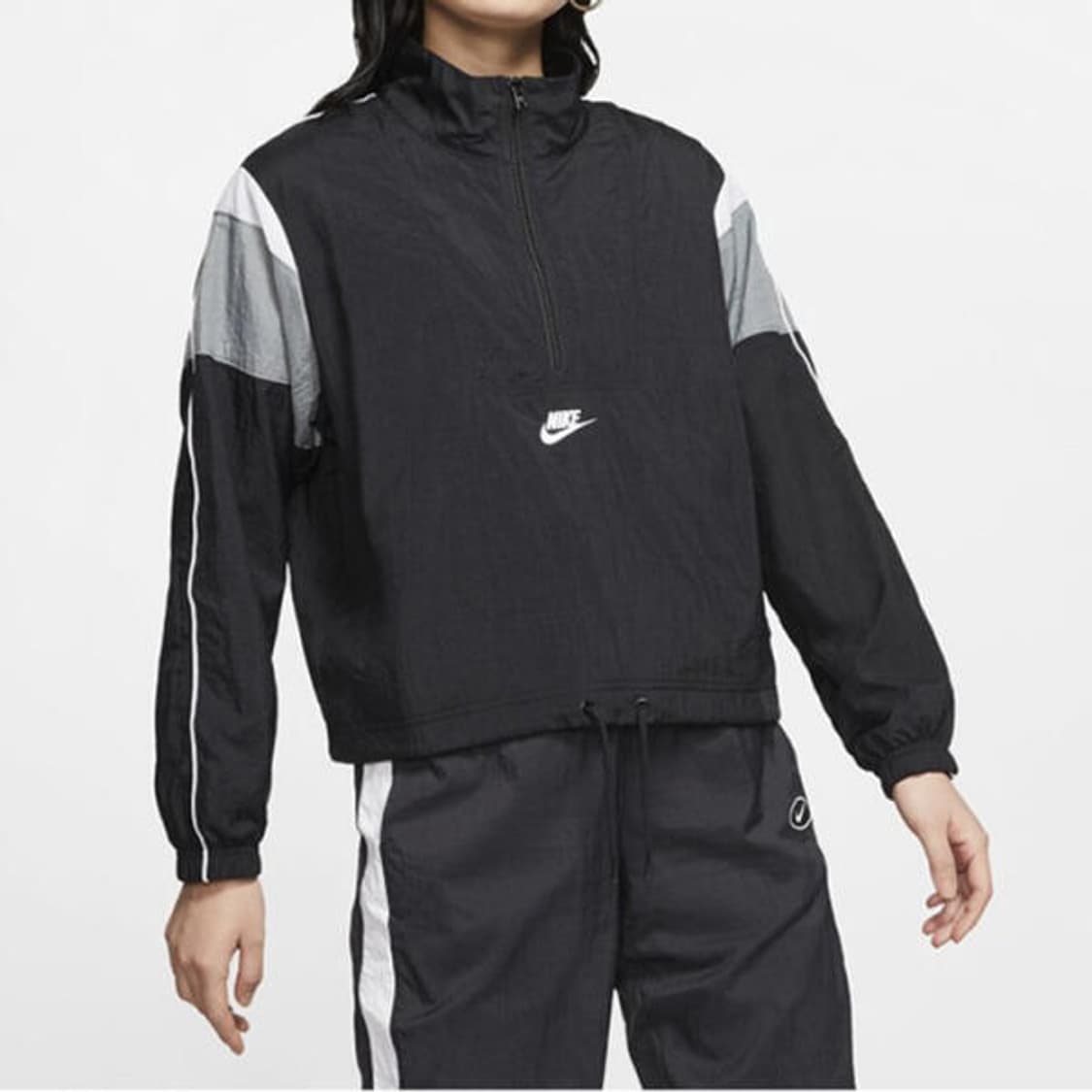 [[여성 S, A급] 나이키(NIKE) 헤리티지 우븐 아노락@539   상품이미지1