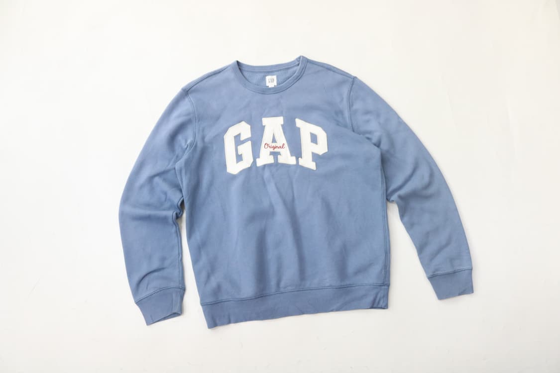 GAP 갭 빈티지 빅로고 아플리케 스카이블루 맨투맨 (M) 상품이미지2