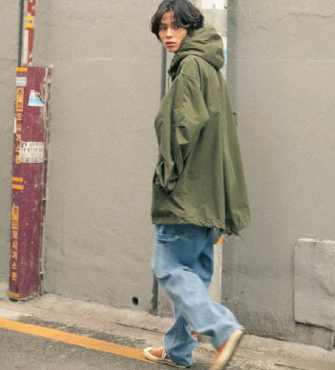 [3] 큐컴버스 밀리터리 피쉬테일 파카 야상 자켓 / 올리브 상품이미지4