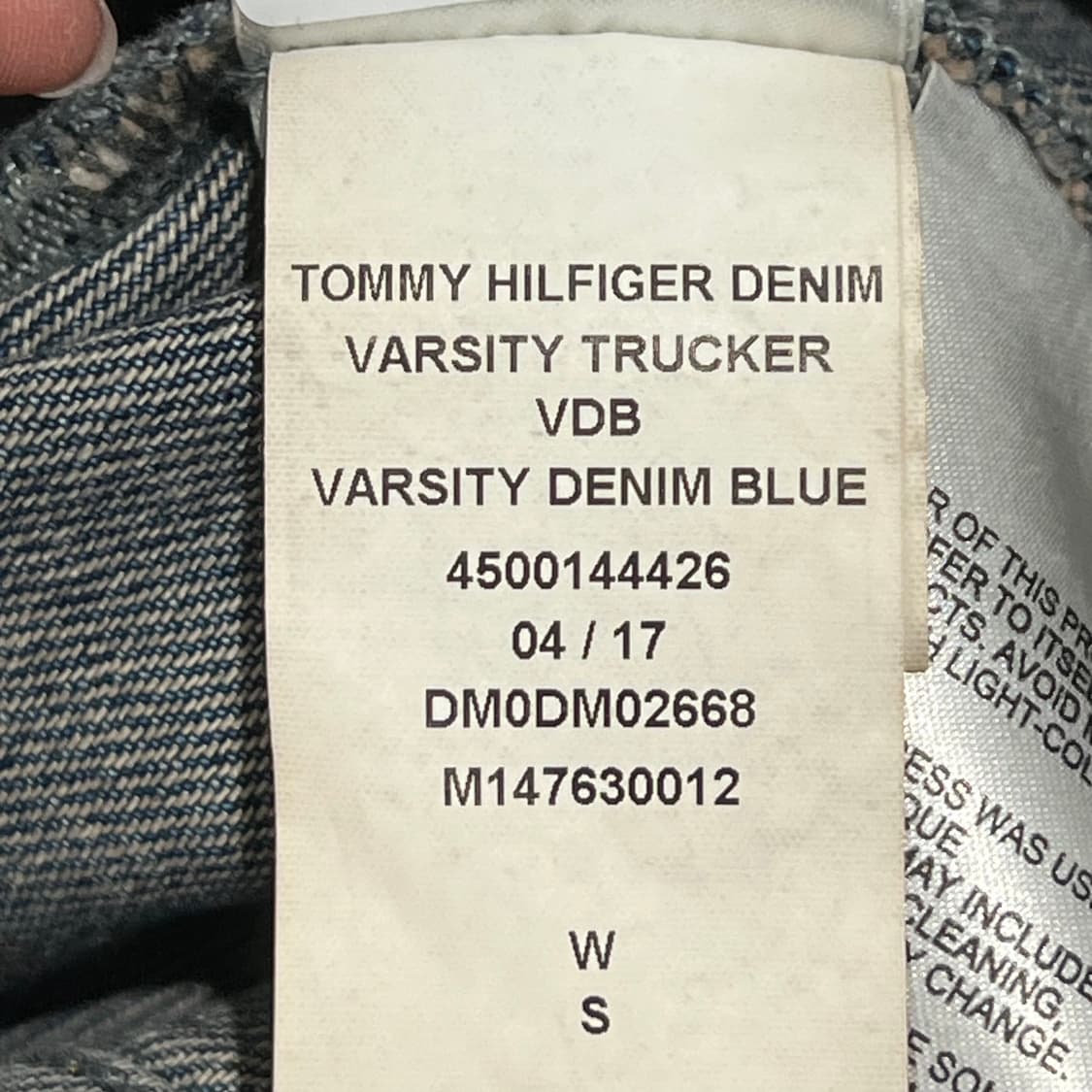 타미힐피거데님 자수패치 데님자켓 s10682 상품이미지6