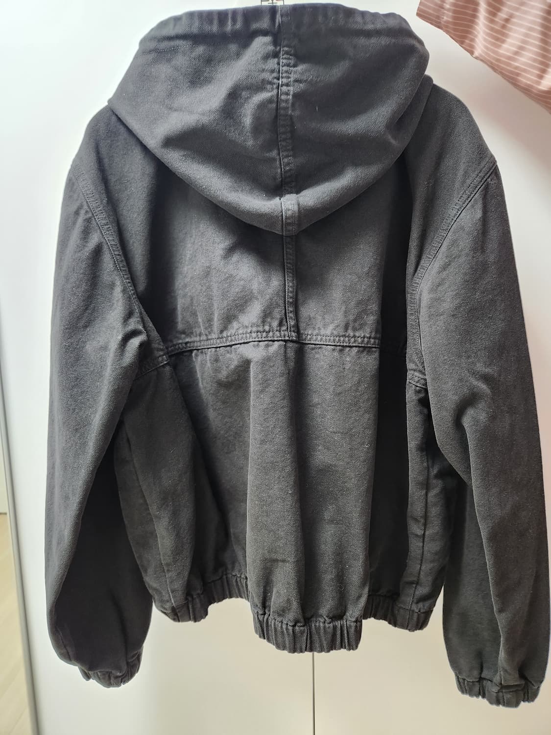 m 스투시 언라인드 캔버스 워크 자켓 블랙 상품이미지2