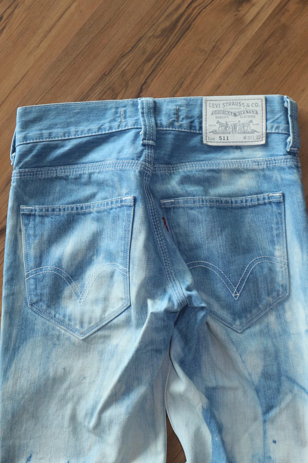 리바이스 511 슬림핏 워싱 청바지 상품이미지4