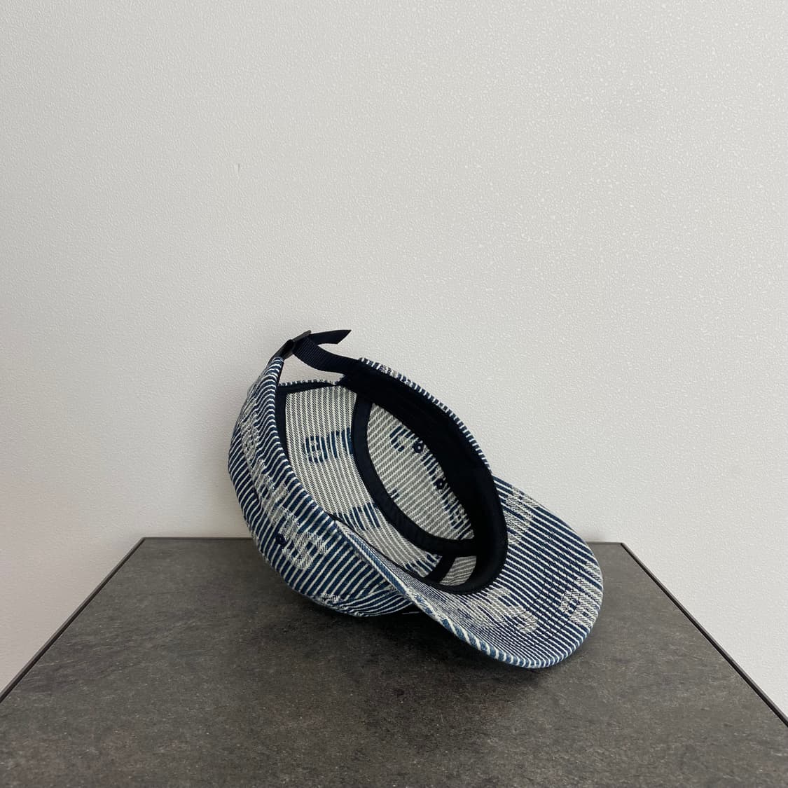 (OS) 슈프림 박스로고 캠프캡 모자 스트라이프 데님 상품이미지7