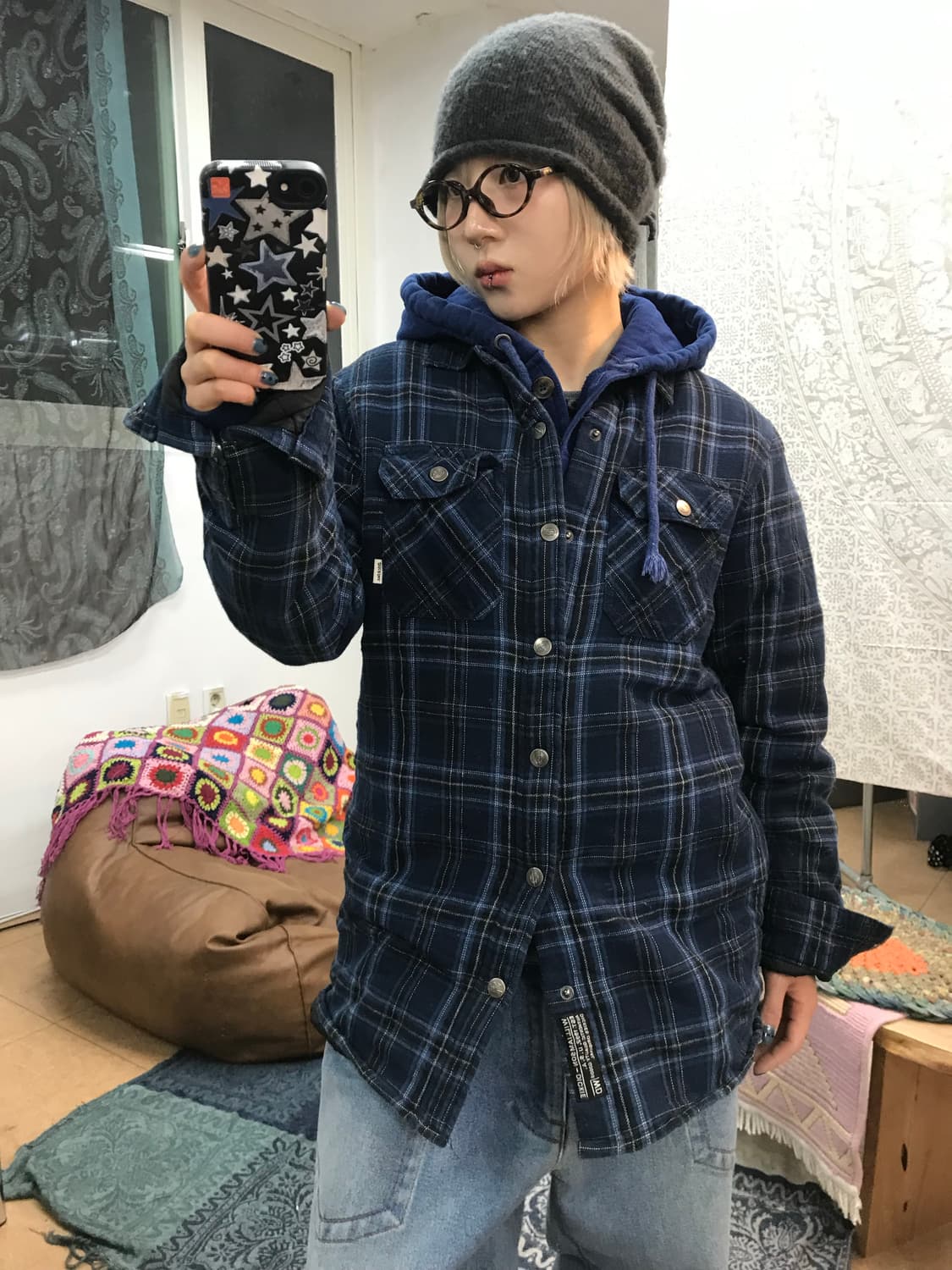 디키즈 패디드 체크 셔츠 점퍼  상품이미지2