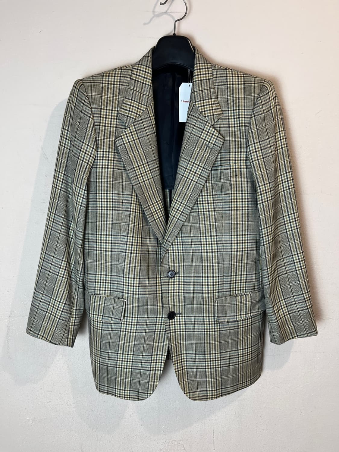 YSL 체크 싱글 브레스트 블레이저 상품이미지1