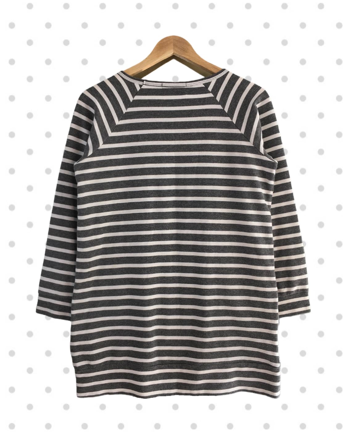 vintage stripe ribbon pocket long sleeve 상품이미지5