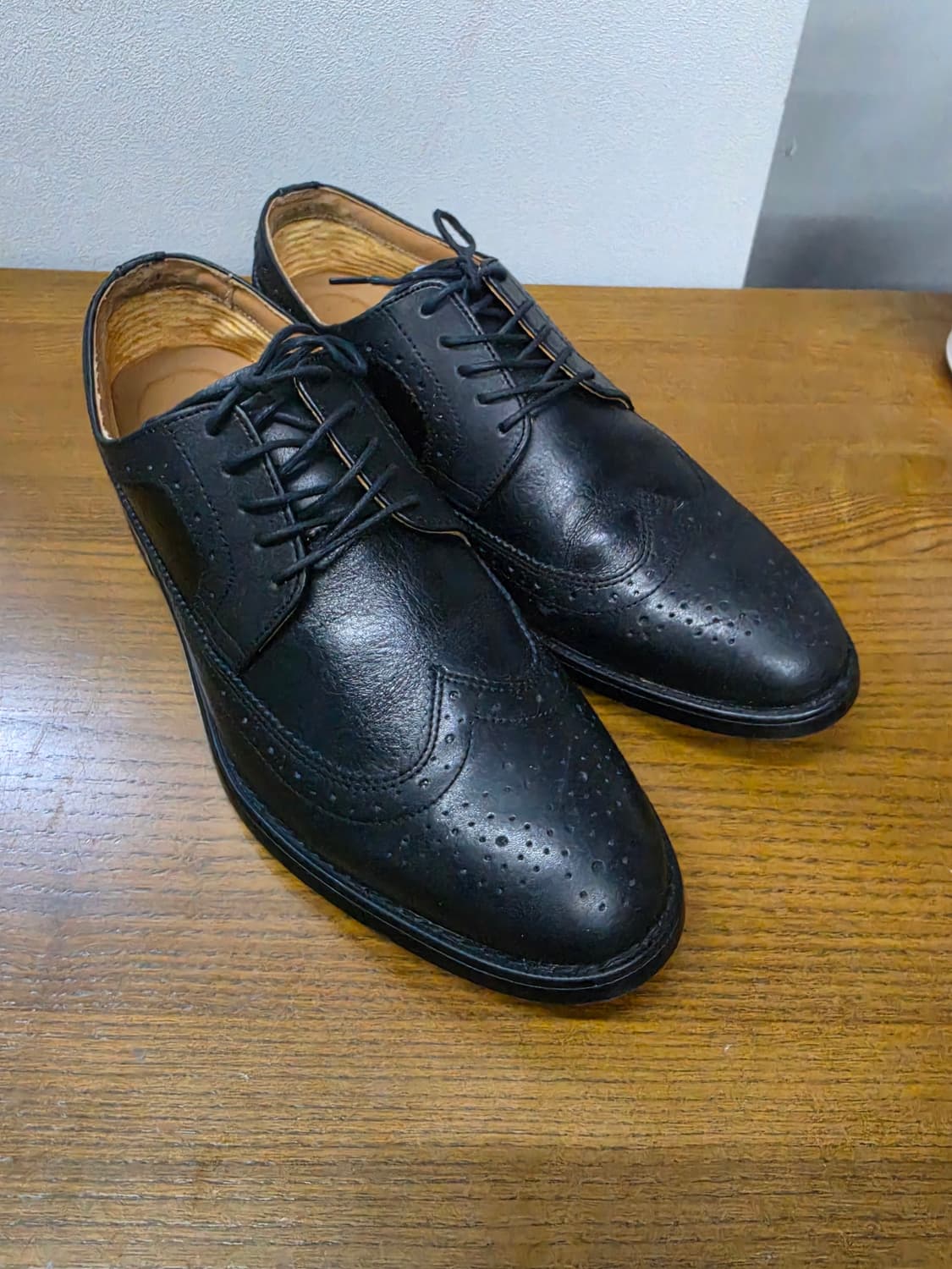 킨록앤더슨 남성 윙팁 구두 블랙 상품이미지1