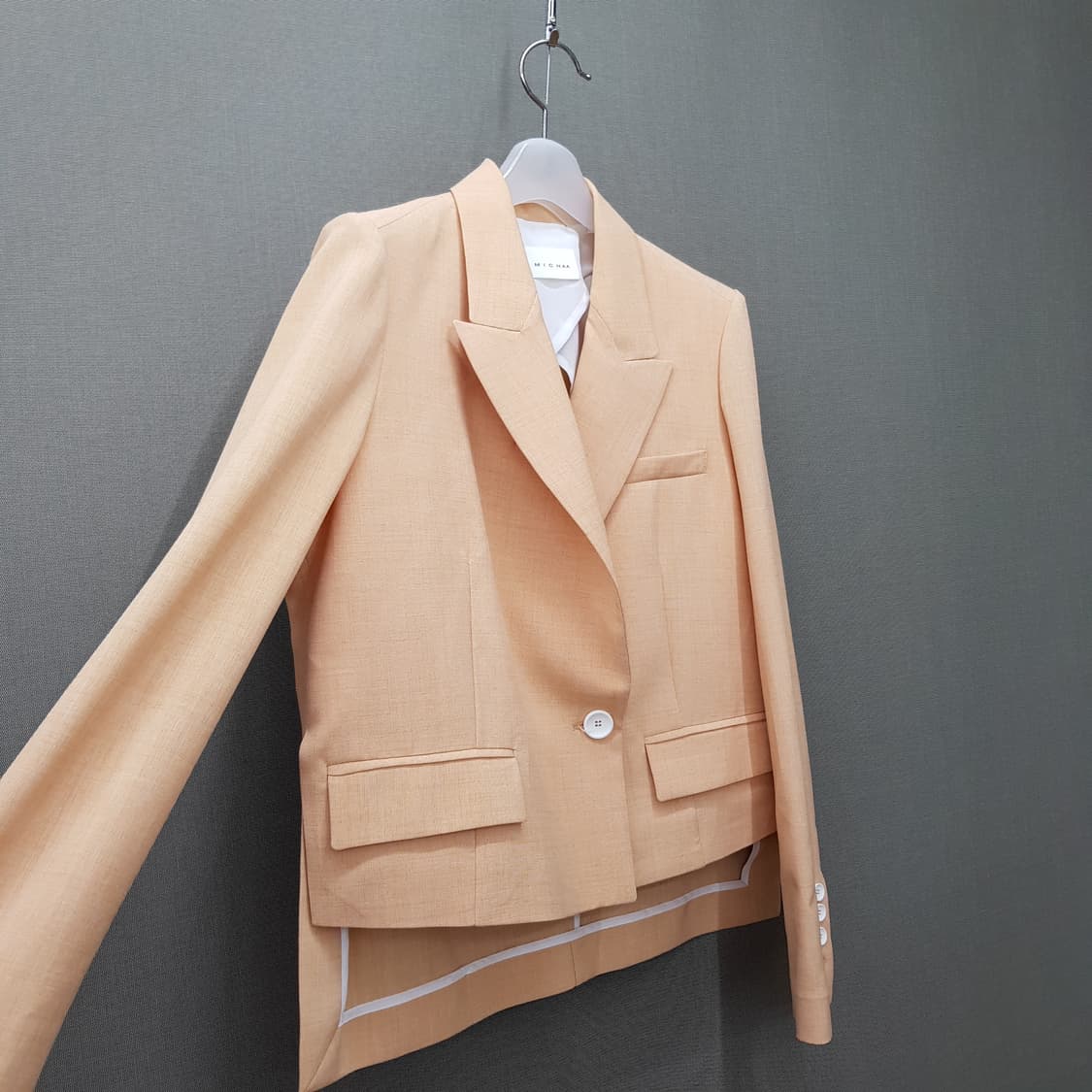 잇미샤 2022 크롭 자켓(S) 하이웨스트 와이드팬츠(XS) 수트 셋업 상품이미지4